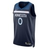 NBA Mænd Trøje Minnesota Timberwolves D Angelo Russell 2022-23 Nike Icon Edition Navy Swingman